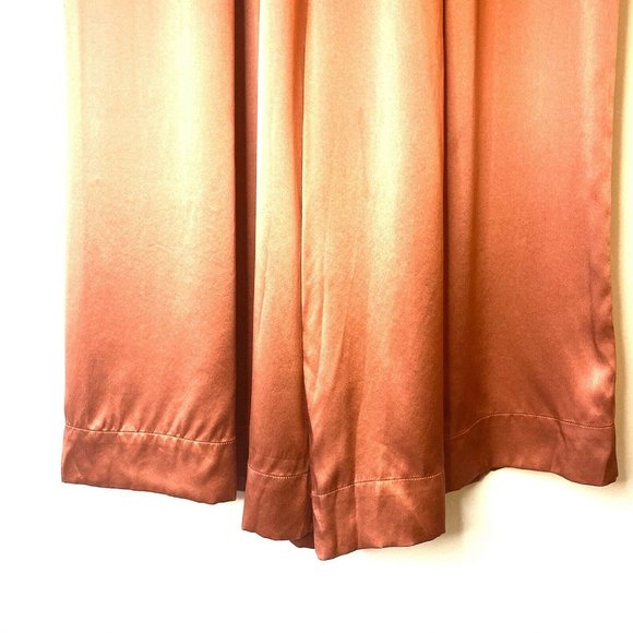 Anthropologie Eloise Silk Peach Pink Pull On Pants - Picture 4 of 13